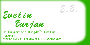 evelin burjan business card